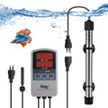 hygger Marine 50W Titanium Aquarium Heater for Salt Water and Fresh Water, Digital Submersible Heater with External IC Thermostat Controller and Thermometer, Fish Tank Heater for Fish Tank 5-10 Gallon - size: 50W (5-10 gallon)