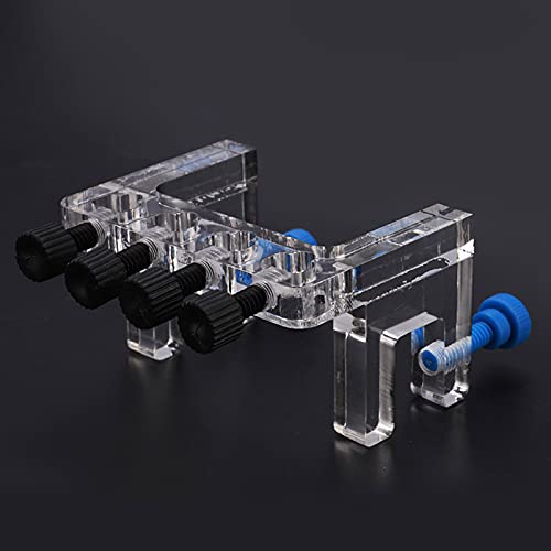 Yctze Acrylic Aquarium Soft Tube Holder for Dosing Pump Hose, Fish Fixture for 4/6mm Dosing Line, Magnetic Mount, Aquarium Accessories