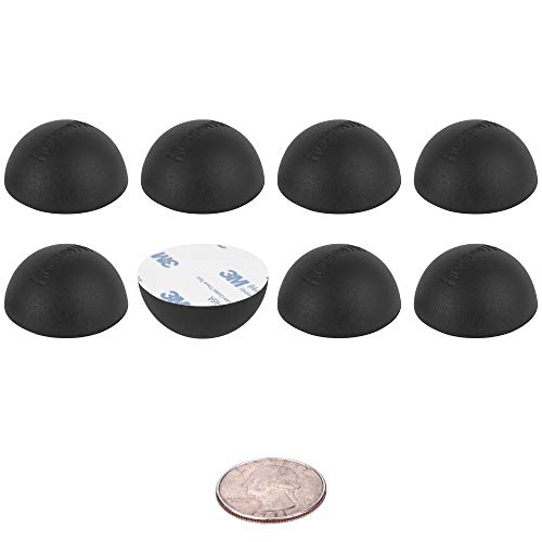 Hudson Hi-Fi Speaker Isolation Feet (8-Pack, 1") – Adhesive Silicone Anti-Vibration Pads for Speakers, Turntables, Subwoofers & Amplifiers, Supports 5-13 lbs Per Pad - size: 1" Hemisphere - 8 Pack