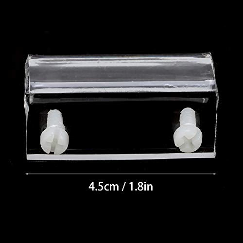 4Pcs Glass Cover Acrylic Clip Holder Support Clamp, Acrylic Glass Cover Clamp for Aquarium Fish Tank High Transparency Durable Stable Holder Set