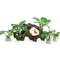 Driftwood Cave Aquarium Decor Silk Aquarium Plants for Betta Fish Tank Accessories Decorations