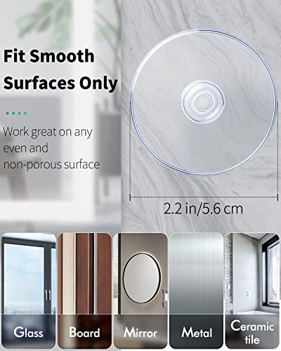 Pawfly 50 Pack Suction Cups, Small Rubber Suction Cups for Home Kitchen Bathroom Organization Christmas Decoration Window (2.2 Inch) - style: 2.2 in 50pcs