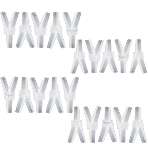 plastic 5/32" Y shape 3 way barbed connector for air hose, water pipe pp polypropylene barb fitting. (Pack of 20 pcs) - style: 20pcs, 5/32" O.D.