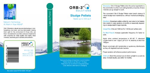 Orb-3 Sludge Pellets Canister for Ponds, 1-Pound - size: 1-Pound Canister