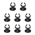 Aquarium Suction Cups, Fish Tank Suction Cups Clips Airline Tube Holders Clamps (Plastic, 8Pcs, Black) for 1.1" Fish Tank Airline Tubing Binding Moss Shrimp Nest, 28x45MM - color: Black, size: 28x45MM