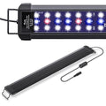 Pawfly 18 W Aquarium LED Light for 24 to 30 Inch Fish Tanks Extendable Fish Tank Light with Full Spectrum Brilliant White Blue Red Lights with Daytime & Night Modes and Adjustable Brightness - color: Basic, size: 24"-30"