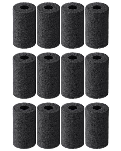 Pawfly 12 Pack Pre-Filter Sponge, Aquarium Filter Sponge 0.8" Intake Sponge Foam Roll for Small Fish Shrimp Fry Fish Tank Covers Accessories