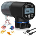 Automatic Fish Feeder Dispenser for Aquarium: Rechargeable Auto Feeders for Tank Turtle Pond Betta - 200ml Smart Food Feeding Timer Dispensers for Flake Pellet Vacation Weekend - size: CY-059D