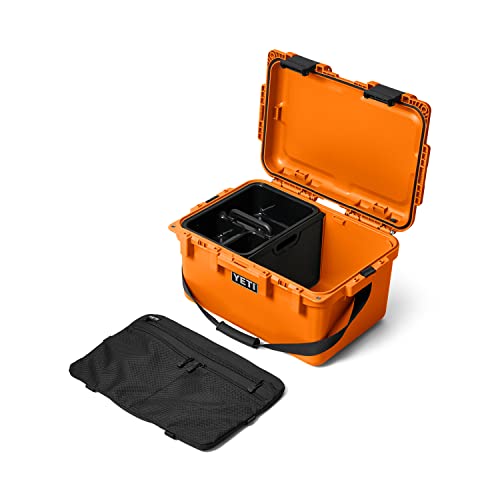 YETI LoadOut GoBox Collection, Divided Waterproof Cargo Case, Dry Box, Camera Case, Fishing Tackle Box - color: King Crab, size: GoBox 30