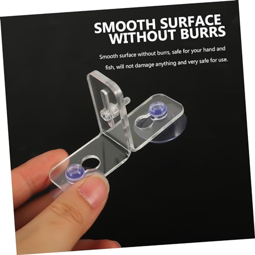 4sets Aquarium Divider Clips Cups Isolation Board for Fish Tank Separation and Breeding Transparent Design for Easy Installation