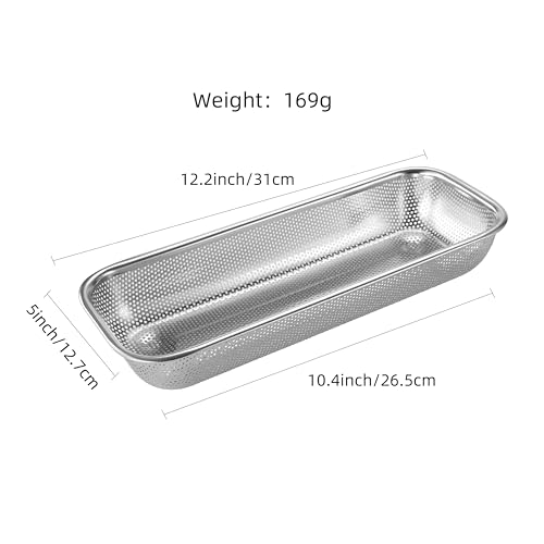 2Pack Stainless Steel Tumbler Cup Lid Organizer Inside Cabinet, Mason Jar Lid Holder, Rectangular Basket for Storage of Silverware, Chopsticks, straws and Utensils - style: SilverIndustrial-2pack