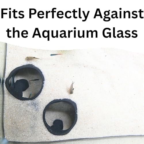 Aquarium Corner Underground Cave Natural Mangrove Tree | Viewing Fish Under Gravel Tunnel Hide | Fish Tank Hideout Decor Decoration Enrichment for Corydora Catfish, Kuhli Loach, Pleco, Betta - color: Obsidian Black