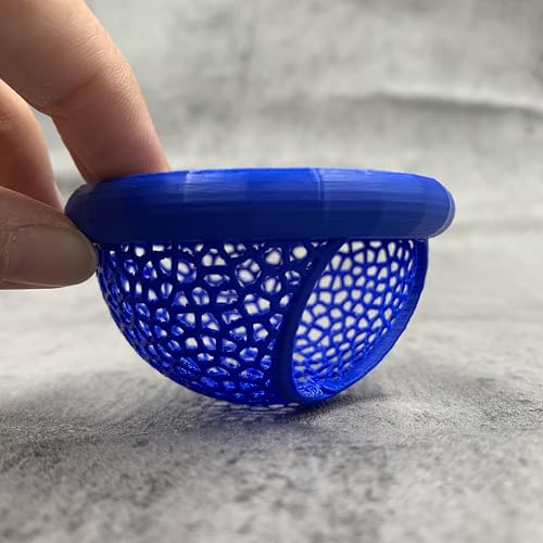 Floating Betta Hide & Shrimp Cave – 3D Printed Aquarium Hammock, Feeding Ring & Resting Spot for Betta Fish, Shrimp & Small Fish (Eco-Safe PLA) - color: Blue