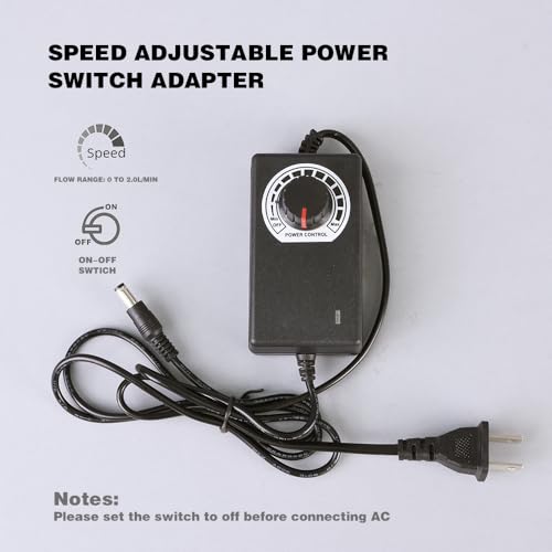 Household Electric Water Transfer Pump 110V Speed Adjustable for Ice Maker Coffee Machine Water Cooling,Food Grade Auto Siphon Self Priming Pump for Bottling Wine,Beer and Kombucha,2L/Min,Low Noise