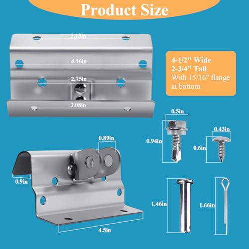 320787/322984 Garage Door Trolley Arm Attachment Operator Orbital Bracket & 321475 Hardware Bag Kit, Fit for Wayne Dalton 5120 5140 9100 9600 Garage Doors, Enhanced Rivets, More Sturdy & Durable - style: 320787
