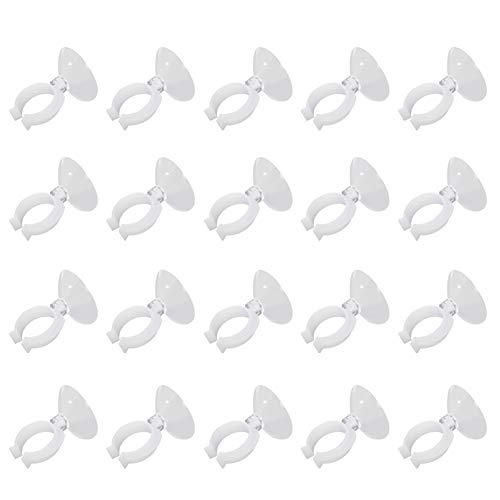 MroMax Aquarium Suction Cup Clips Airline Tubing Hose Heater Clips Clamps Holder for Fish Tank Clear 28mm to 32mm 20Pcs - size: 20pcs 28mm to 32mm