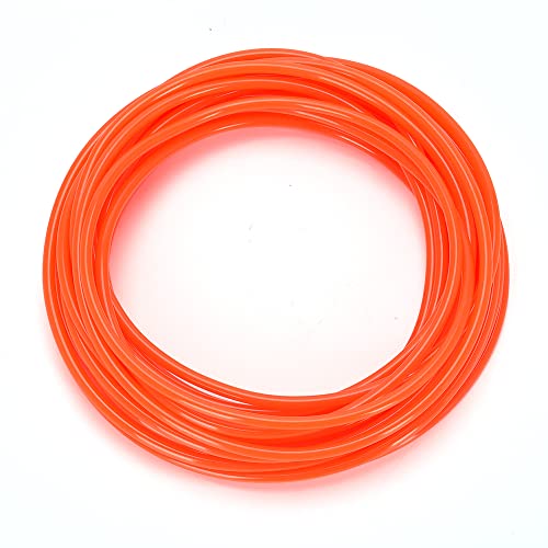 Pneumatic Tubing Orange PU Air hose Pipe Tube 6mm OD 4mm ID 39.4ft/12 Meter for Air Line or Fluid Transfer - color: Orange, size: 6mm OD-39.4Ft/12Meter