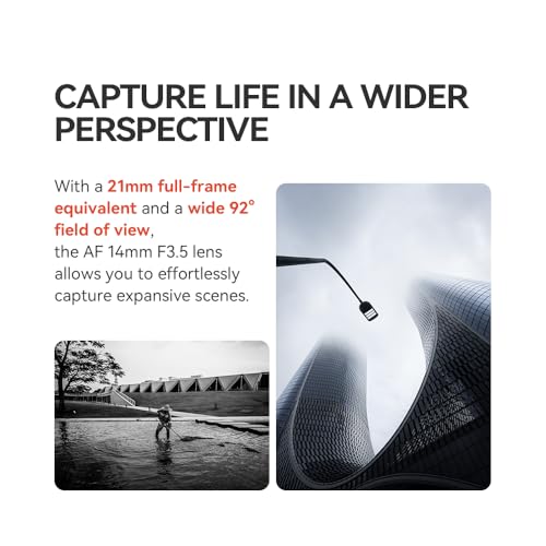 TTArtisan AF 14mm F3.5 Auto Focus Lens APS-C Compatible with Fujifilm X-Mount Mirrorless Cameras X-A1 X-A10 X-A2 X-A3 X-A7 X-T1 X-T10 X-T2 X-T20 X-T3 - style: for Fujifilm