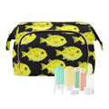 Cosmetic Travel Bag Zipper globefishes Aquarium Fish Tank Lovers (longword) Women's Coin Change Purse for Personal Items Organizer