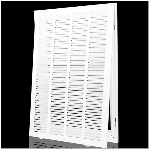 Return Air Filter Grille 16x25 Return Air Vent Cover for Wall and Ceiling,HVAC A/C Cold Air Intake Grille Fits Duct Opening 16"W x 25"H,HVAC Vent Cover Holds 1" Thick AC Filter - size: For 16''W×25''H-Duct Opening