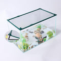 Magnetic Fish Tank Cover Green Frame Black Net, DIY Fish Tank Lid Adjustable Size Fit Tank Size Max 35''X19''(100x50CM) for Preventing Fish from Jumping Out and Reptile Escaping - color: Green Frame Black Net