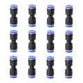 12PCS Straight Push Connectors Quick Release Plastic Push to Connect Fittings 5/32" inch Quick Connect Air Hose Fittings (5/32'', Blue) - size: 5/32'' 12PCS