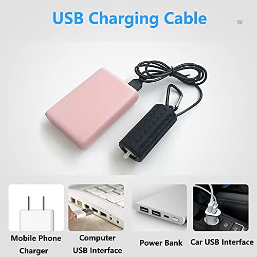 Aquarium Air Pump Mini USB Fish Tank Oxygen Air Pump Portable Ultra Silent Air Aerator Pump Energy Saving Oxygen Bubbler with Air Stone and Single Outlet Silicone Tube 1W - color: Black
