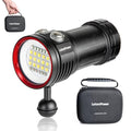 L15 10000 Lumens Underwater Video Light - 100m (330ft) Waterproof Dive Video Light with USB-C Charging, Professional Floodlight for Scuba Diving, Snorkeling & Underwater Photography - color: Sealion-L15