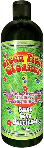 Green Piece® Cleaner - Two of the 16 oz Bottles of Glass Cleaner (Made in USA) - Including a 100% Stainless Steel Reamer - 3 in 1 tool - Excellent for grimey pieces - style: 16 Fl Oz (Pack of 2) + Reamer