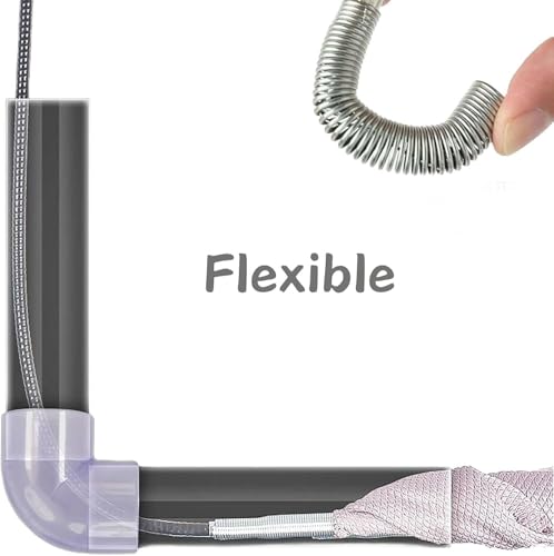 61" Drain Snake with Grabber Claw, Flexible Grabber Tool for Hair Clogs, Plumbing Auger for Sink, Tub, and Pipe Clog Remover - style: 61 IN
