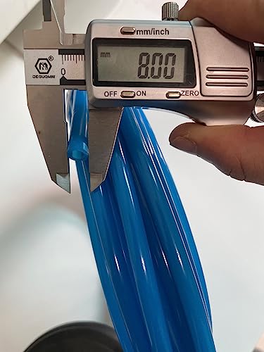 Utah Pneumatic 8mm Air Tubing 5/16 inch Blue Polyurethane PU Pneumatic Hose 10 Meter 32.8ft Length High Pressure Air Line 8mm OD x 5mm ID - size: 8 mm OD (10 m)