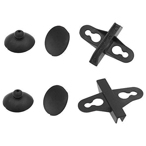 20Pcs Aquarium Isolation Plate Suction Cup Divider Holders Bracket, Fish Tank Plastic Sheet Divider Suction Cup (Black)