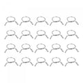 uxcell Fuel Line Hose Clips, 20pcs 9mm ID Fit 10-10.5mm OD Hose 304 Stainless Steel Water Pipe Air Tubing Spring Hose Clamps for Motorcycle Scooter - size: 9mm