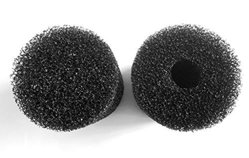 ViaAqua 6 Pack X-Large Overflow Filter Box Intake Round Pre-Filter Foam Sponge 5.91" x 4.13" for Aquariums and Ponds (Coarse 25PPI)