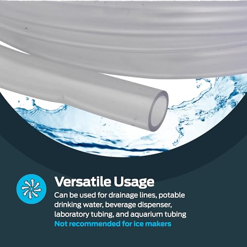 Eastman 3/8 Inch ID (1/2 Inch OD) PVC Clear Vinyl Tubing, 20 Foot Length, 98566 - size: 3/8 in. ID x 1/2 in. OD, style: 20 Ft.