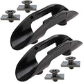 Pmsanzay Kayak Paddle Clip Fishing Net Clip - Pack of 2 - Black Rubber - Fishing Accessory