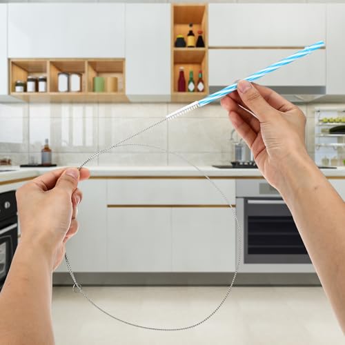 Ymapinc 4Pcs 39.4inches Pipe Cleaners Tube Straw Brush, Extra Long Cleaning Brush for Cleaning Straw Bottle Pipe Cleaners Long Laboratory Catheter - style: 1/2-inch