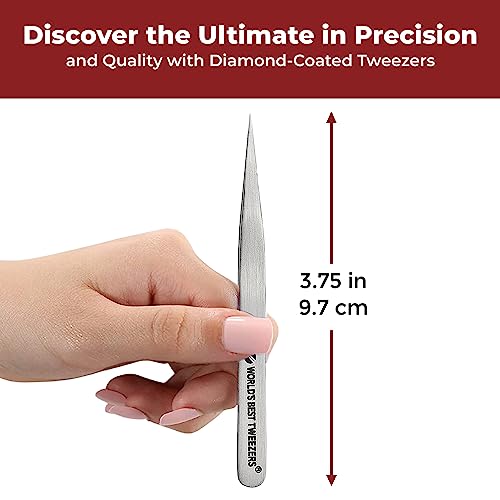 World's Best Tweezers Diamond Tip Splinter Tweezer (Professional)