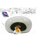 Saim Aquarium Ceramic Cave Decorations, Betta Fish Tank Accessories for Shrimp Cichlid Hiding Breeding Small Fish Bowl Hide Toys Hideout House - Light Green