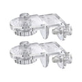 Fish Tank Top Cover - Aquarium Glass Lid Support Clip Set, Acrylic Rimless Tank Hood Holder | Anti-Jump Net Clamp, Top Cover Clamp Bracket System, Aquarium Accessory for Fish Container Stability Use