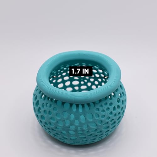 Aquarium Plant Pot Holders, Aquatic Plant Holder, Securely Hold Aquatic Plants, Promoting Healthy Root Growth, Fish Tank Aesthetic (Cyan) - color: Cyan