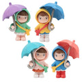 4Pcs/Set Mini Parachute Ornament Mini Decor Statue for Fish Tank Garden Home Decor