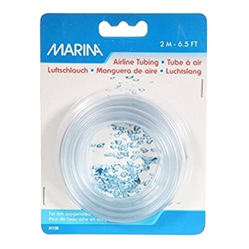 Marina PVC Clear Airline Tubing for Aquarium, 6.5 Feet