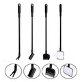 Aquarium Fish Tank Cleaning Tool Set, 4-in-1 Multi-Function Aquarium Cleaning Kit Fishing Net + Gravel Rake + Plant Fork + Sponge Brush with Long Handle for Aquarium