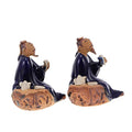 SOLUSTRE 2pcs Rockery Bonsai Fish Tank Rocks Decorative Potted Plant Ornament Ceramic Decoration Vivid Bonsai Ornament