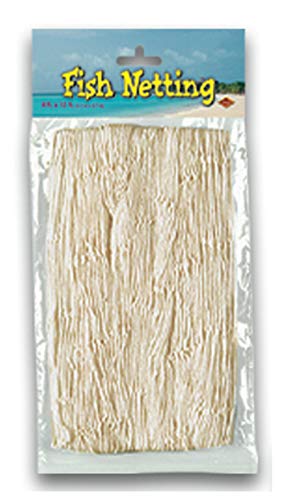 Beistle Set of 12 Fish Nets in Multicolor, Pirate Party Decorations, Nautical Party Wall Decor, Supplies for Birthday, Pirate, Luau Themed Party, 4' x 12' (Pack of 2) - color: Assorted, size: 4' x 12' (Pack of 2)