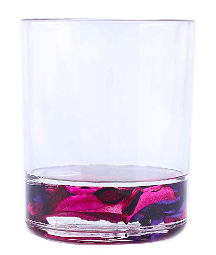 Locco Decor 4 Piece Acrylic Liquid 3D Floating Motion Bathroom Vanity Accessory Set Leaf - size: 4-piece, style: Leaf