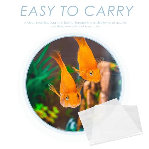 20Pcs Fish Shipping Bags for Live Fish Transport, Leak-Proof Oxygen Pouch, 40X65Cm Flat Angle Plastic Packaging Bags for Aquarium and Goldfish Packing
