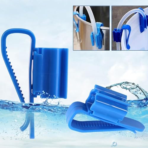 2Pcs Fish for Tank Mounting Clip Water Pipe Hose Holder Multifunction Adjustable Clamp for 0.31""-0.62"" Dia Tub Aquarium Tube Holder, Aquarium Air Pump Accessories for Fish Tank and Aquarium