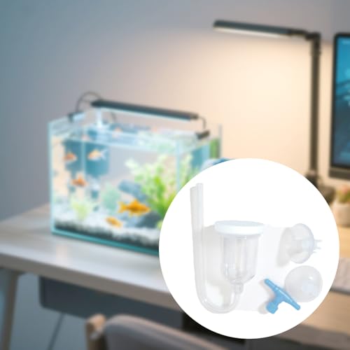 Aquarium Air Stone, Bubbler for Aquarium Fish Tank, High Dissolved Oxygen Diffuser Bubbler with 1 Check Valve, 2 Suction Cup for Aquarium (1 Inch) - size: 1 Inch